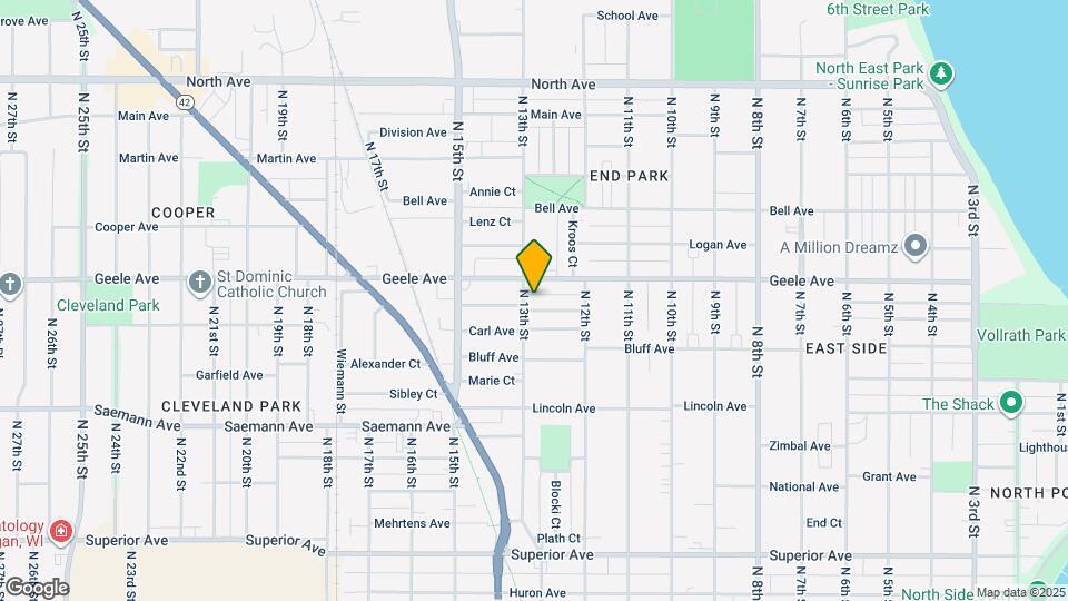 2105A N 13th St Map and Location Details