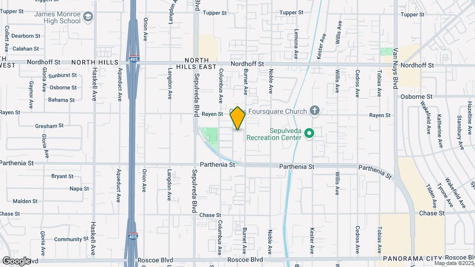 8810 Memory Park Ave Map and Location Details