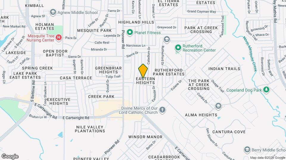 1336 E Park Dr Map and Location Details