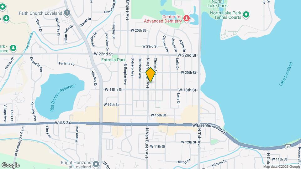 1808 N Van Buren Ave Mapa y Detalles de la Ubicación