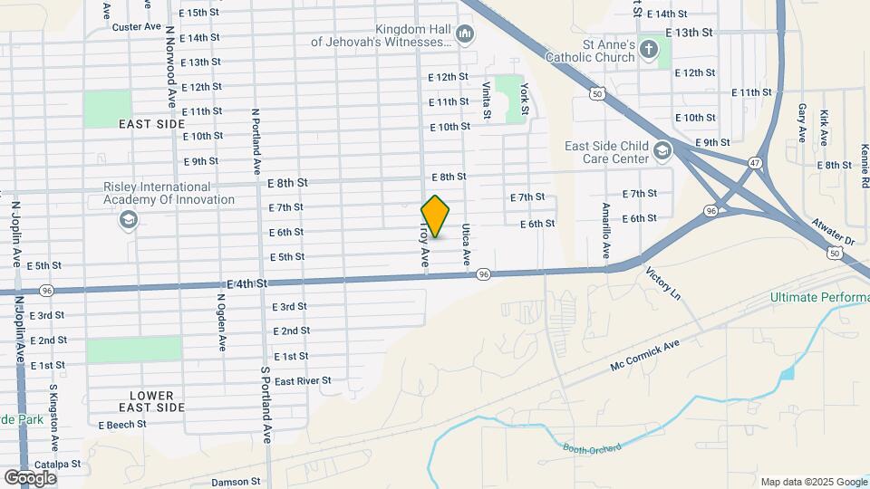 2105 E 5th St Map and Location Details