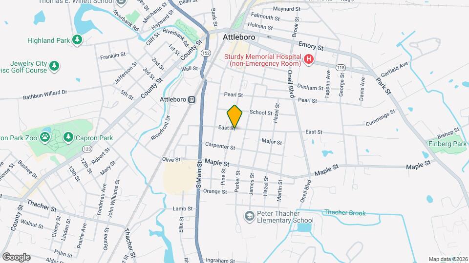 166 Pine St Map and Location Details