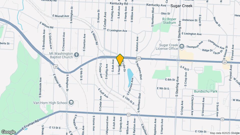 617 S Hardy Ave Map and Location Details