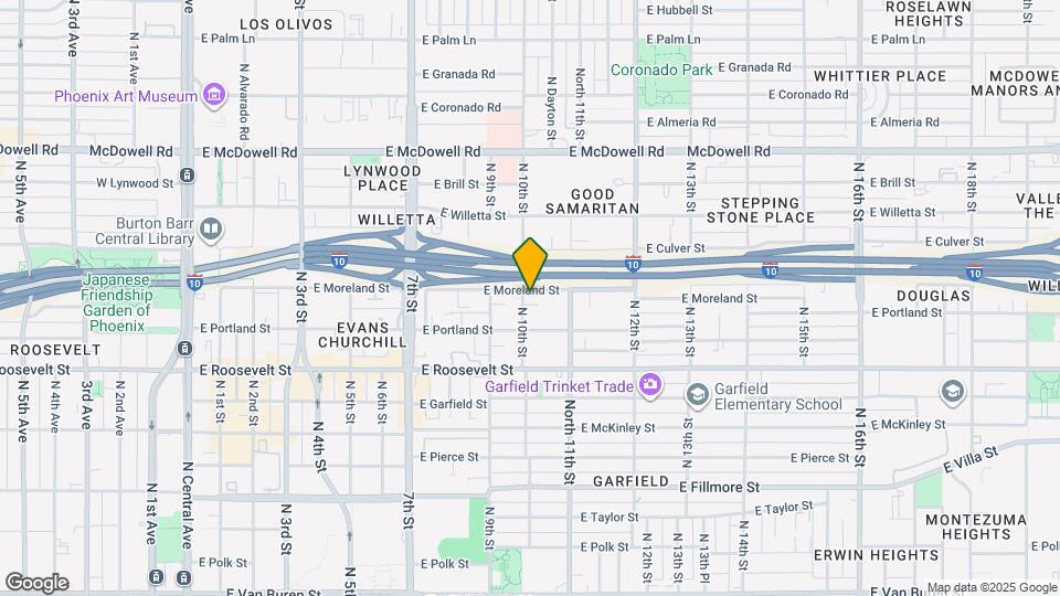 1005 E Moreland St Map and Location Details