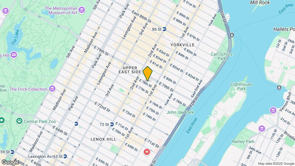 341 E 78th St Map and Location Details