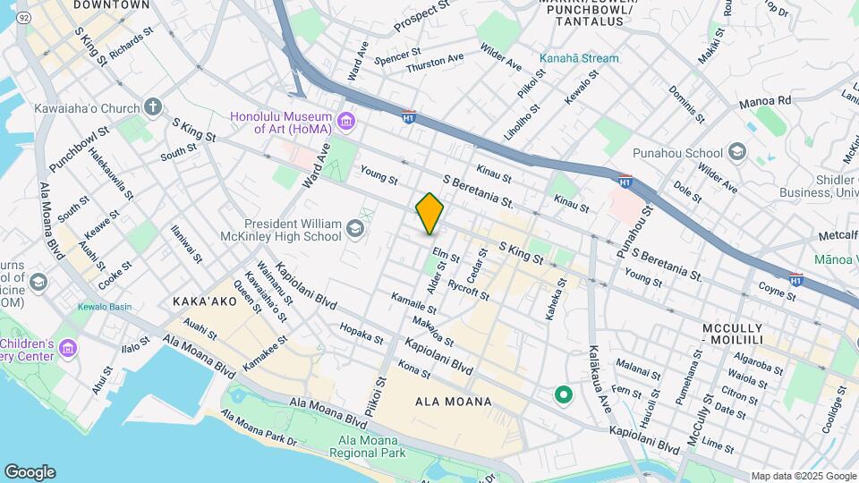 910 Piikoi St Mapa y Detalles de la Ubicación
