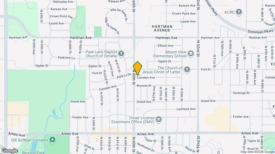 5916 Camden Ave Map and Location Details