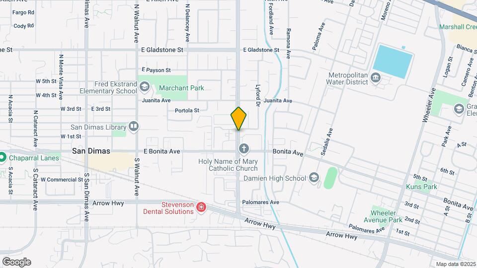 San Dimas Canyon Road Apts-Unit -. Map and Location Details