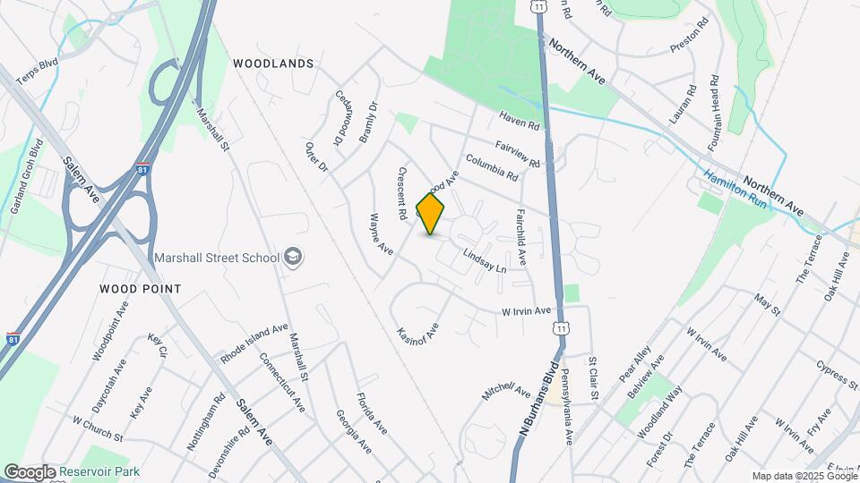 1211 Lindsay Ln Map and Location Details