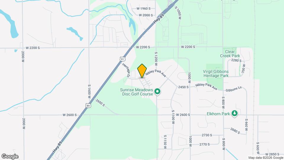 1255 W 2350 S Map and Location Details