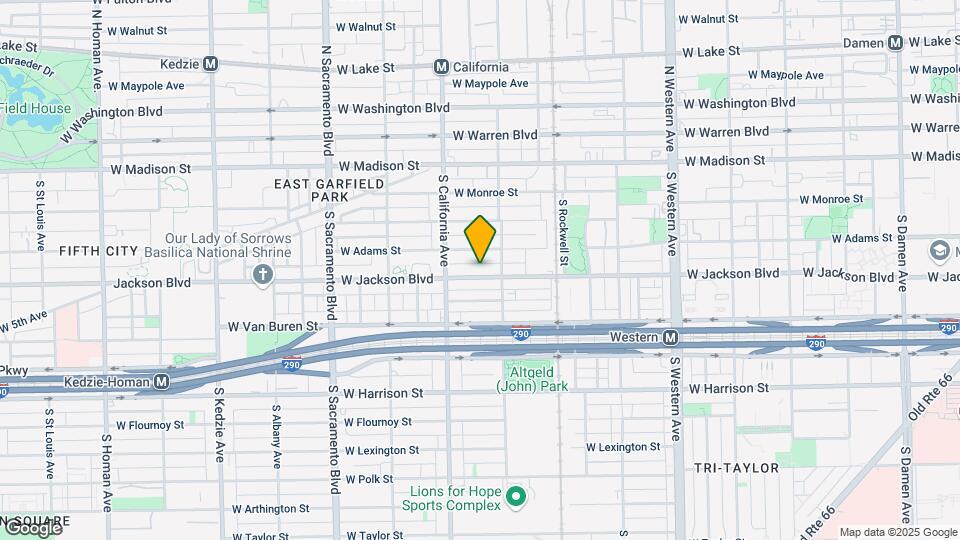 2722 W Jackson Blvd Mapa y Detalles de la Ubicación