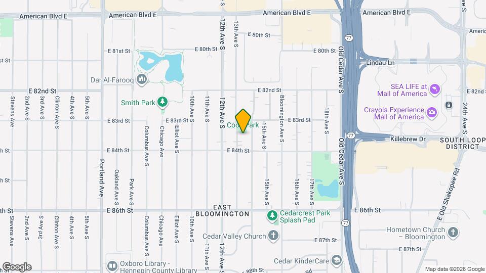 8327 13th Ave S Map and Location Details