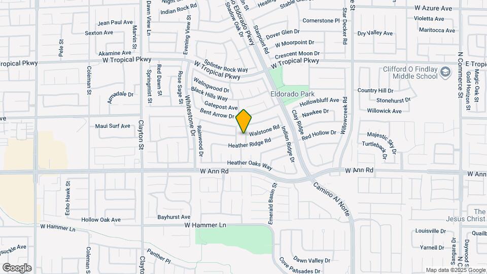 5729 N Walkingstick Ln Map and Location Details