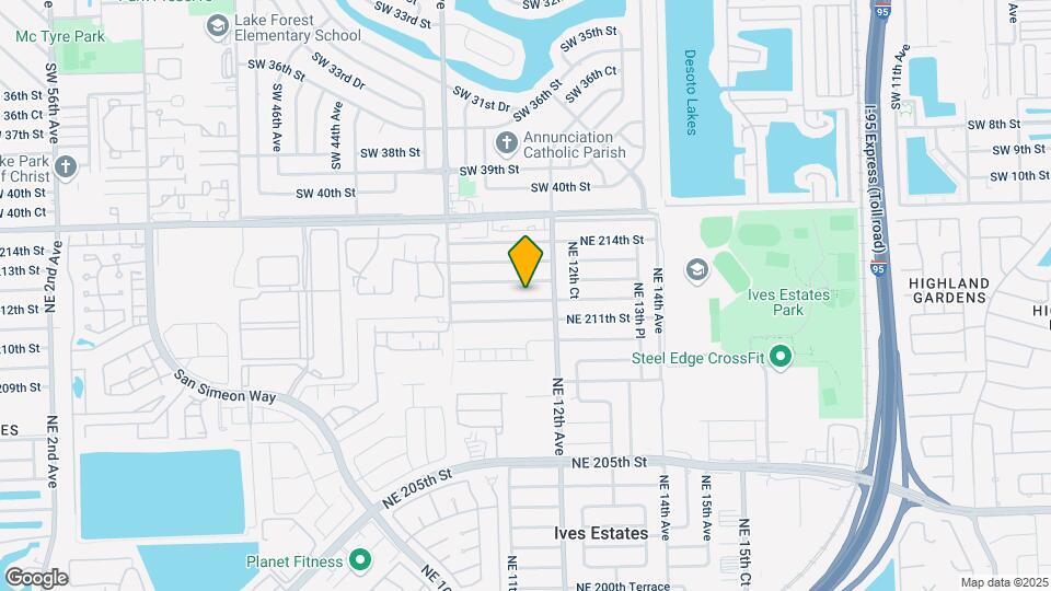 1131 NE 211th Terrace Map and Location Details
