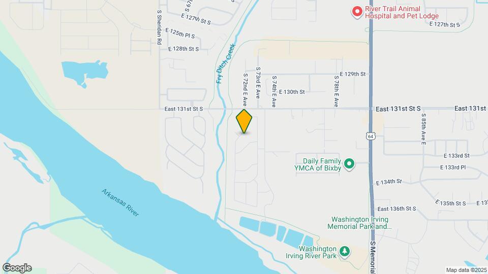 13143 S 72nd E Ave Map and Location Details