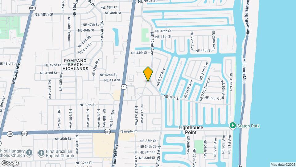 4010 NE 22nd Ave Map and Location Details