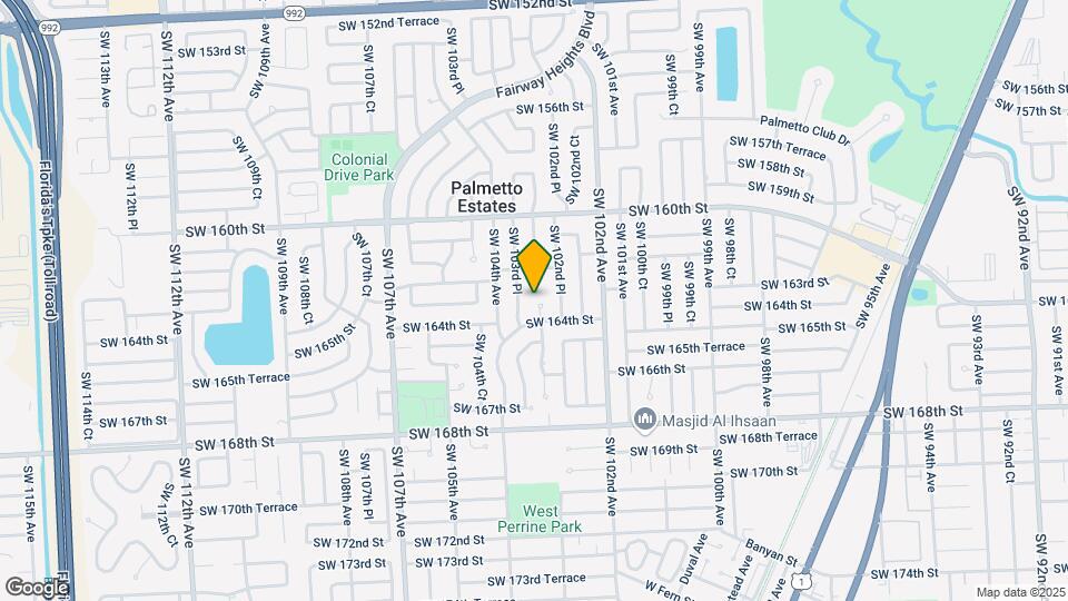 16304 SW 103rd Ct Map and Location Details