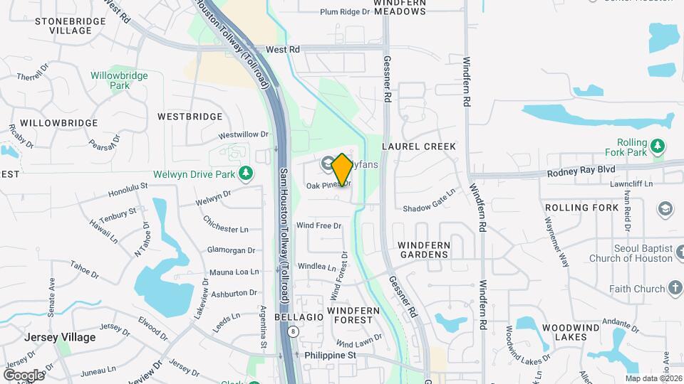 14714 Windfern Forest Dr Map and Location Details