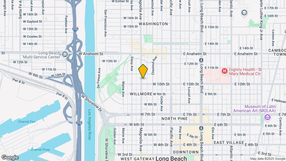 1022-1028 Magnolia Ave Map and Location Details