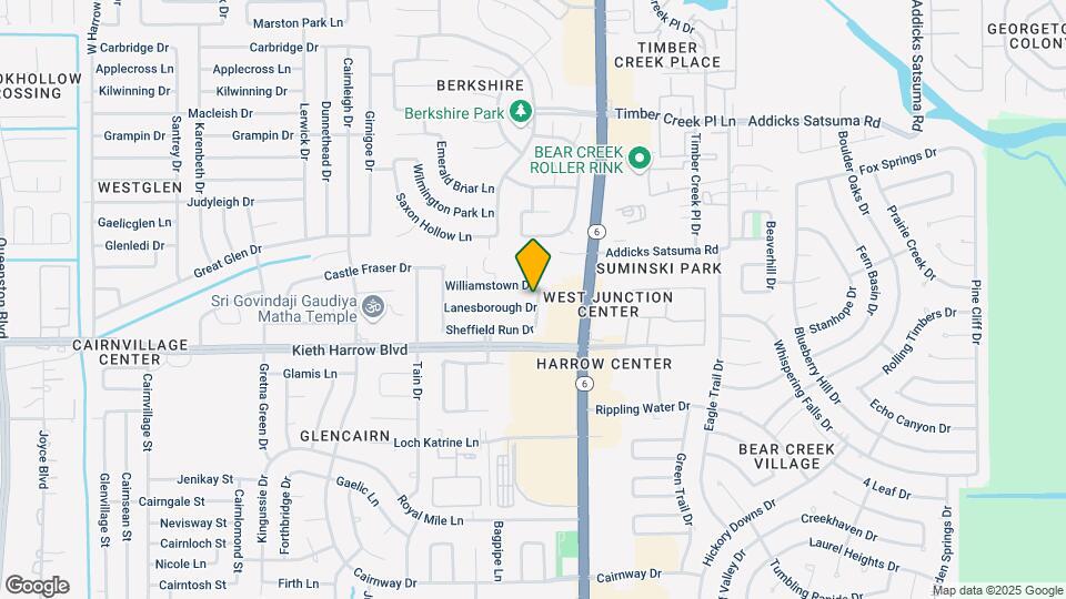 16402 Lanesborough Dr Map and Location Details