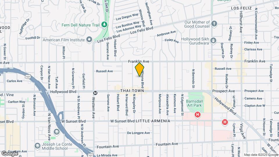 1751 Winona Blvd, Unit 2 Mapa y Detalles de la Ubicación