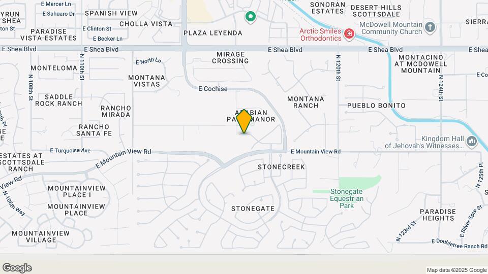 11643 E Turquoise Ave Map and Location Details