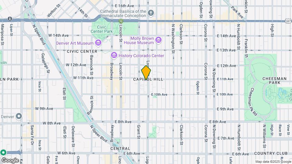 1065 N Logan St, Unit 211 Map and Location Details