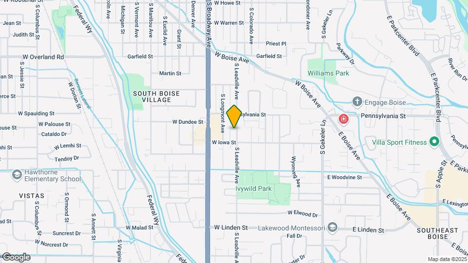2127 S Leadville Ave, Unit #3 Downstairs Bedroom Map and Location Details