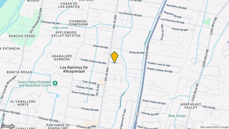 358 Pueblo Solano Rd NW Map and Location Details
