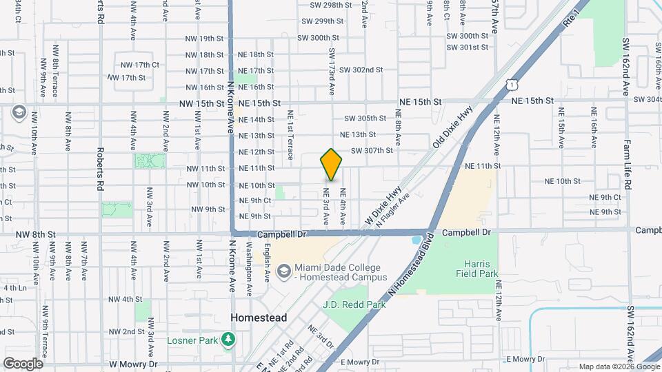993 NE 3rd Ave Map and Location Details