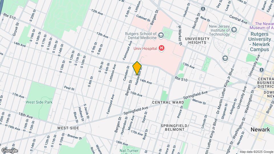 215 Hunterdon St Mapa y Detalles de la Ubicación