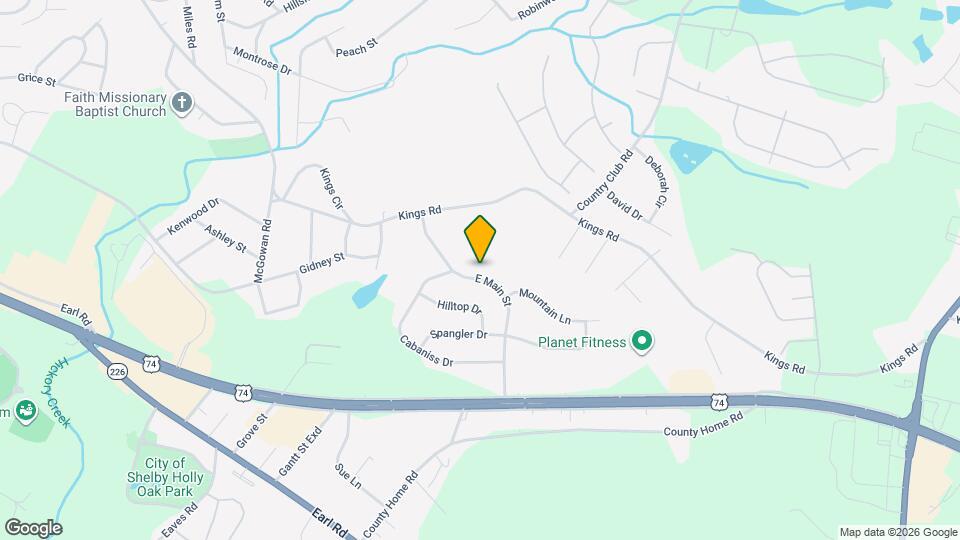 821 E Main St Map and Location Details