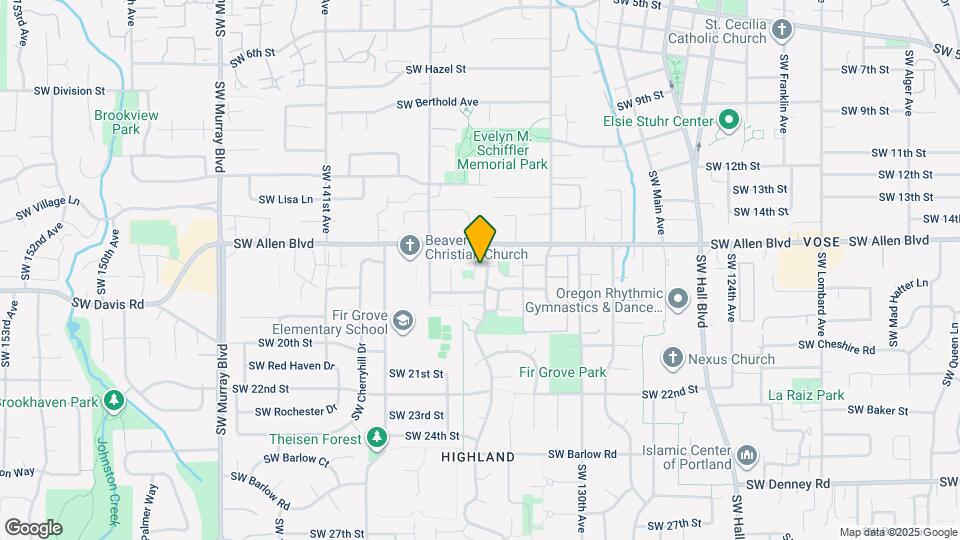 6111 SW Valley Ave Map and Location Details