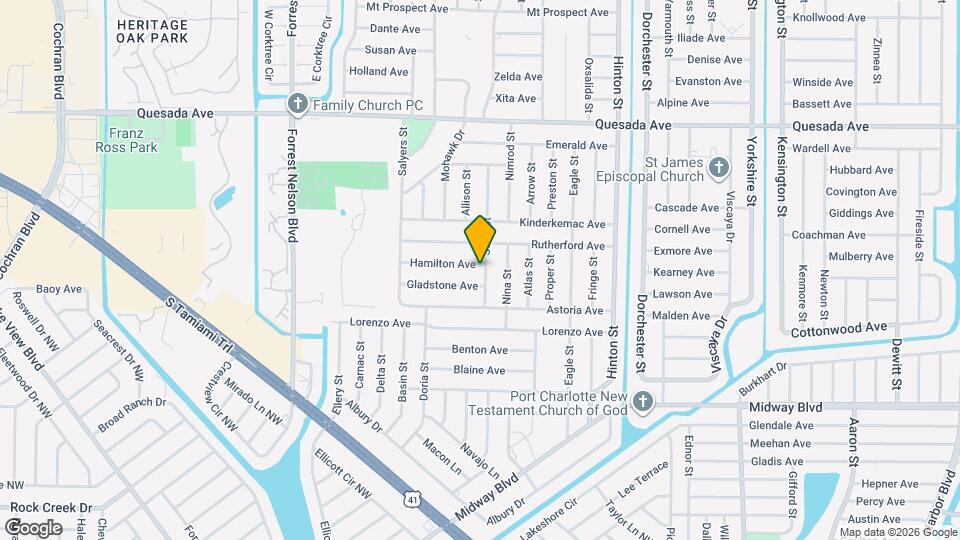 20263 Hamilton Ave Map and Location Details