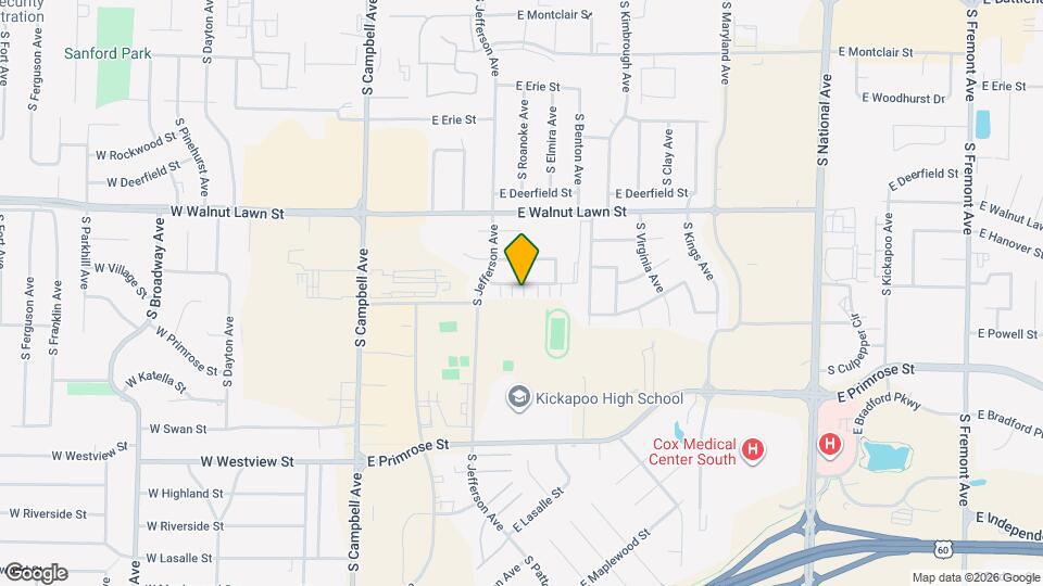 516 E Arrowhead St Map and Location Details