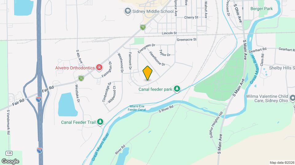 1331 Spruce Ave Map and Location Details