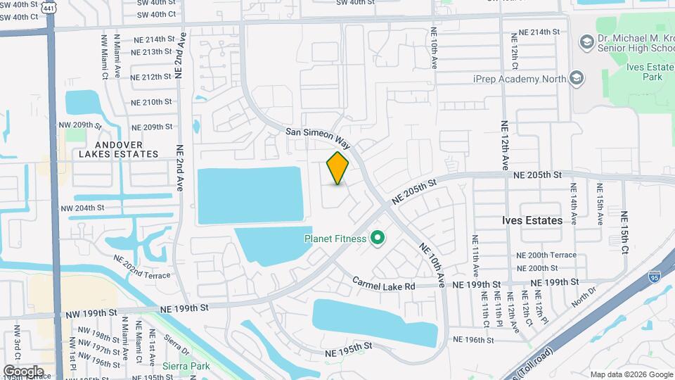 20610 NE 7th Ct Map and Location Details