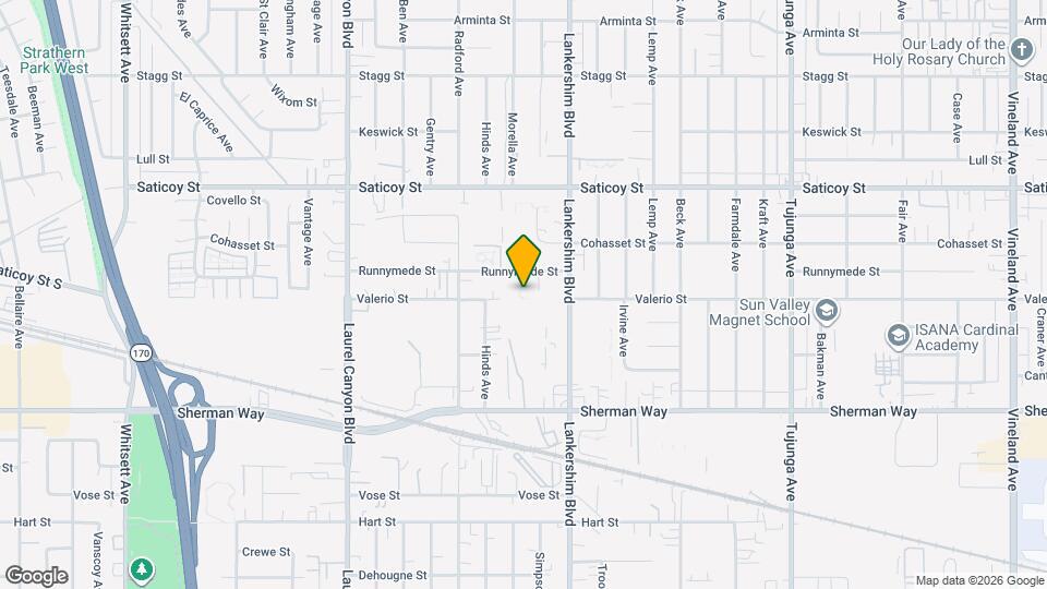 11744 Runnymede St Map and Location Details