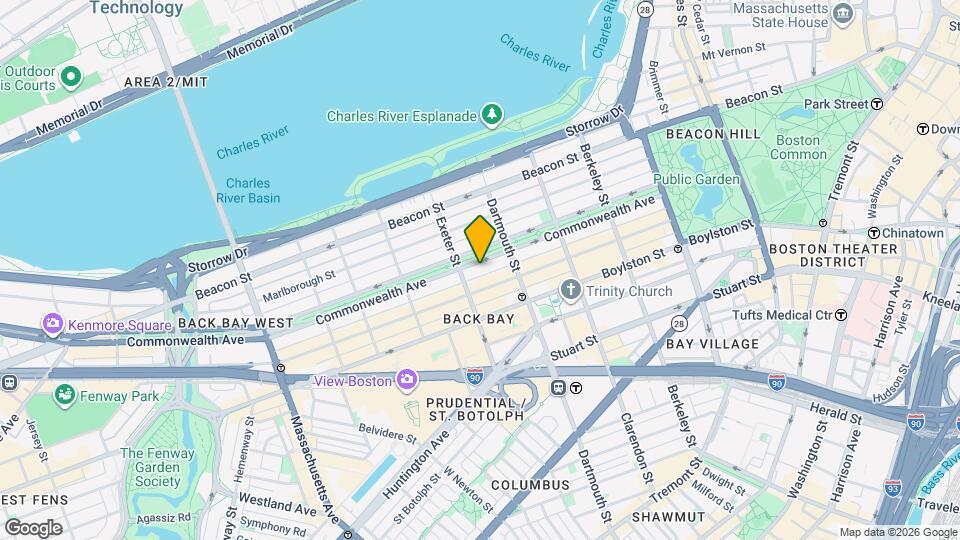 178 Commonwealth Ave Map and Location Details