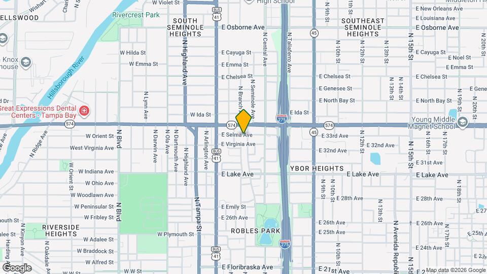 309 E Selma Ave Mapa y Detalles de la Ubicación