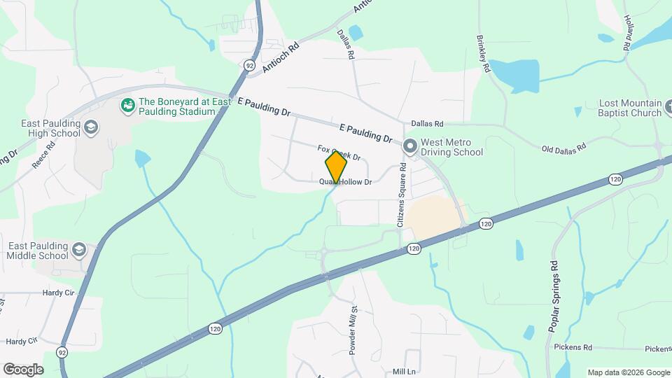 206 Quail Hollow Dr Map and Location Details