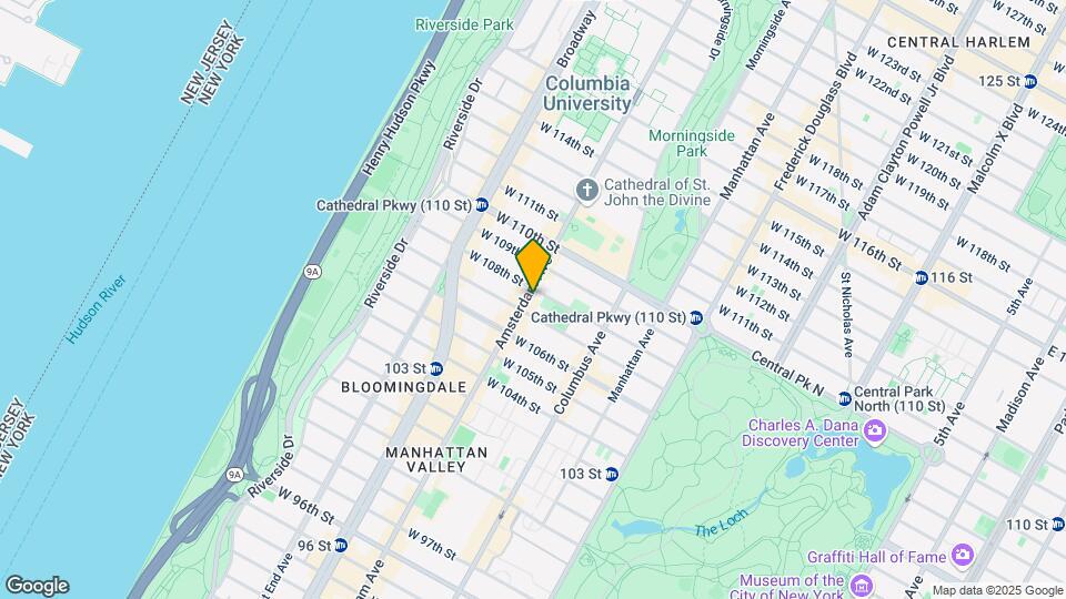 969 Amsterdam Ave 5R Map and Location Details