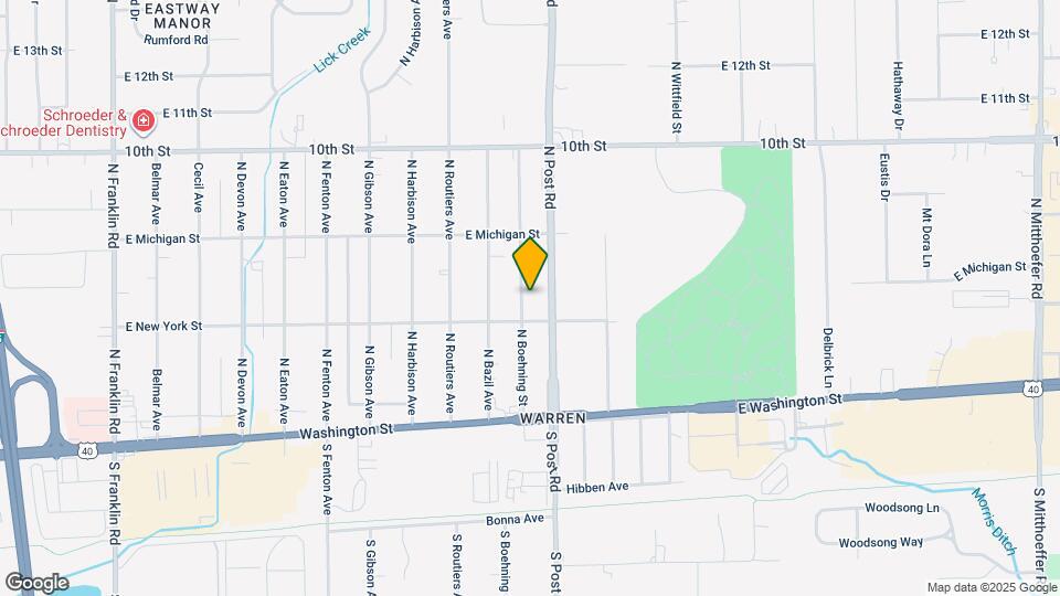 311 N Boehning St Map and Location Details