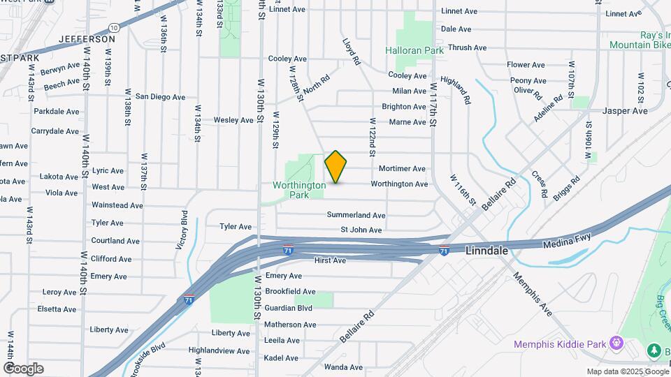 12413 Worthington Ave Map and Location Details