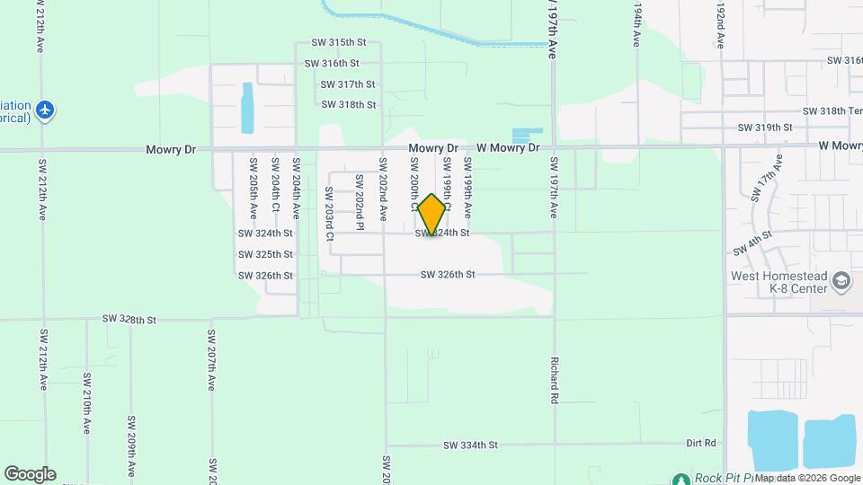 19980 SW 324th St Mapa y Detalles de la Ubicación