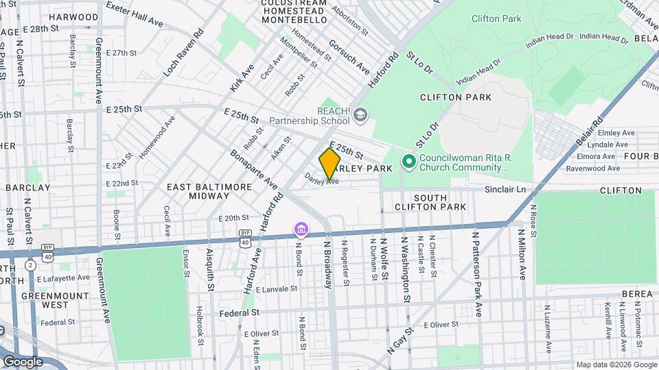 1651 Darley Ave Map and Location Details