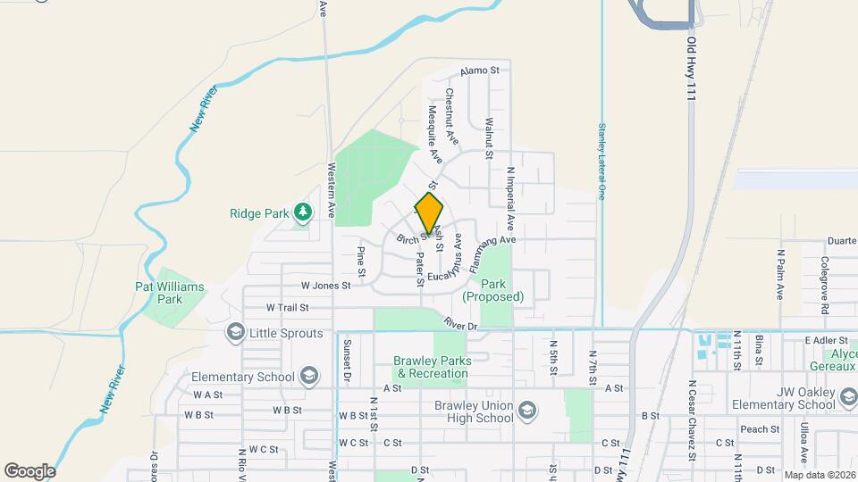 930 Birch St Map and Location Details