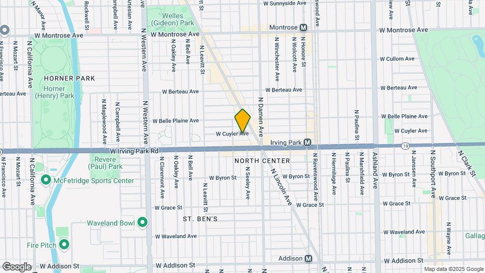 2041 W Cuyler Ave Map and Location Details