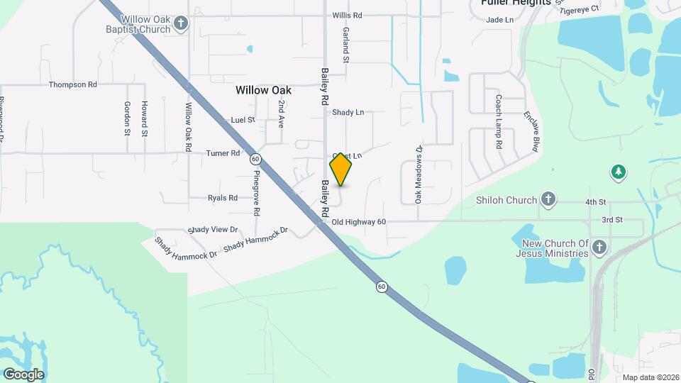 2185 Shady Acres Dr Map and Location Details