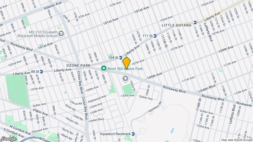 107-15 103rd St, Unit 1st Floor Map and Location Details